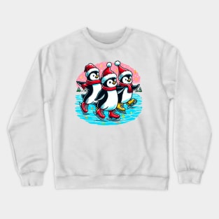 Christmas Skating Crewneck Sweatshirt